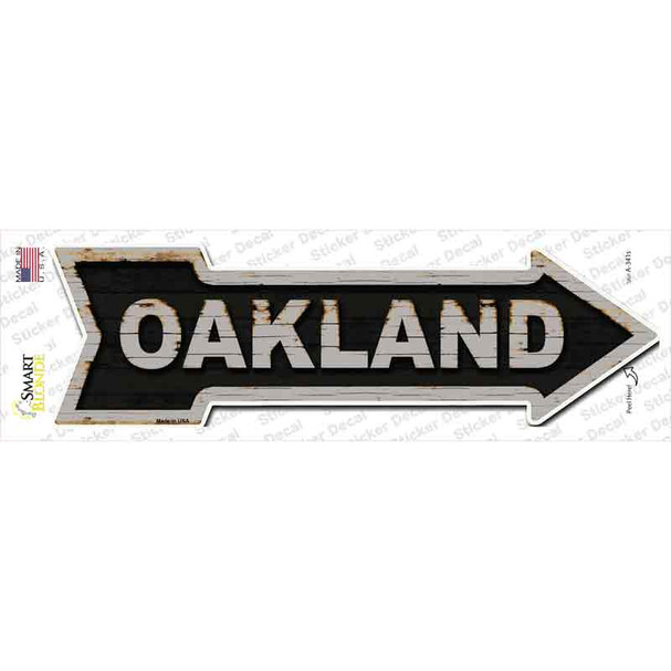 Oakland Novelty Arrow Sticker Decal