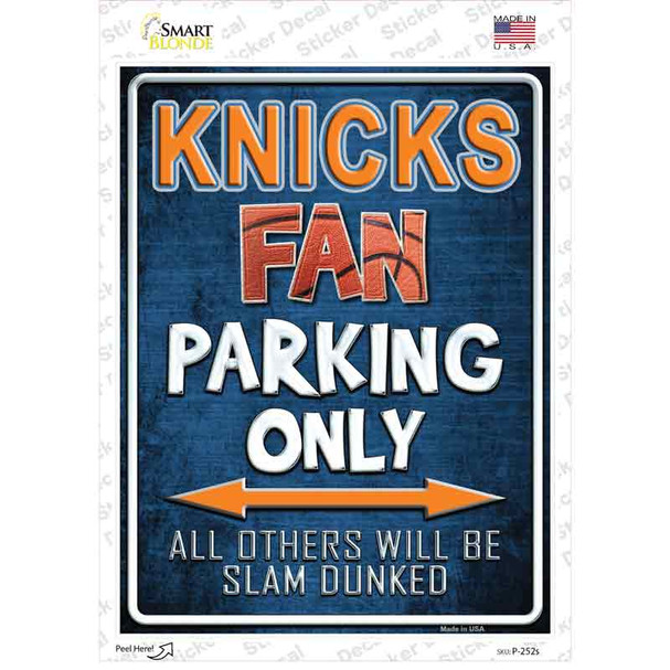 Knicks Novelty Rectangle Sticker Decal