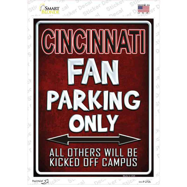 Cincinnati Novelty Rectangle Sticker Decal