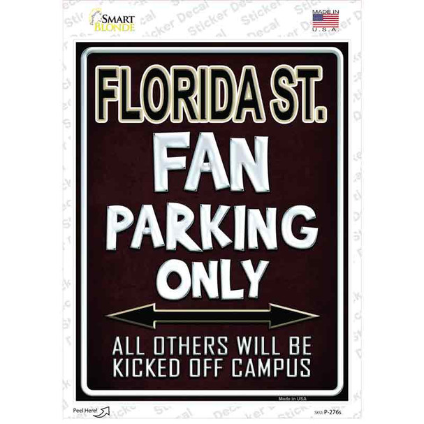 Florida State Novelty Rectangle Sticker Decal