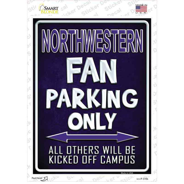 Northwestern Novelty Rectangle Sticker Decal