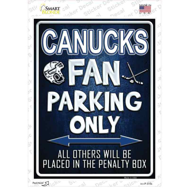 Canucks Novelty Rectangle Sticker Decal