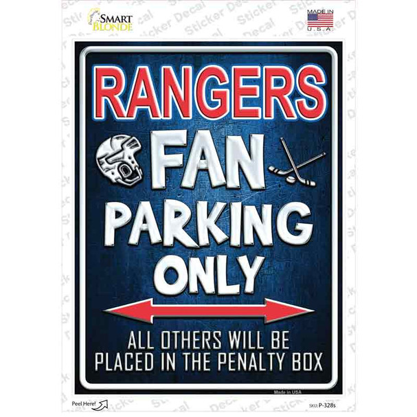 Rangers Novelty Rectangle Sticker Decal