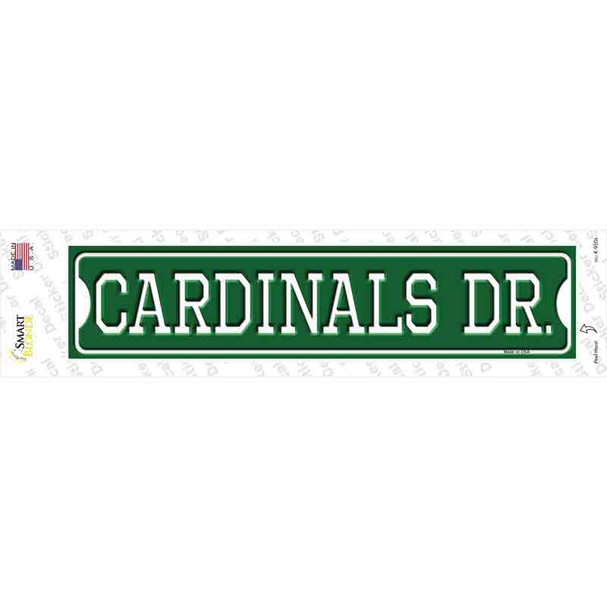 Cardinals Dr Novelty Narrow Sticker Decal