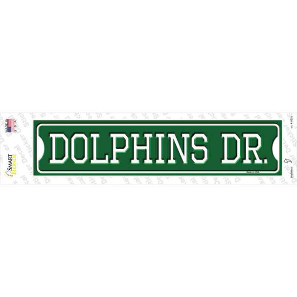 Dolphins Dr Novelty Narrow Sticker Decal