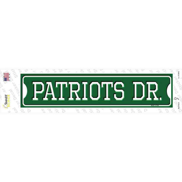 Patriots Dr Novelty Narrow Sticker Decal