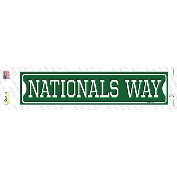 Nationals Way Novelty Narrow Sticker Decal