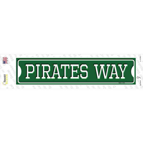 Pirates Baseball Way Novelty Narrow Sticker Decal