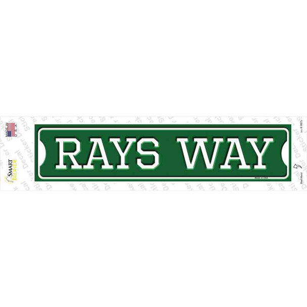 Rays Way Novelty Narrow Sticker Decal