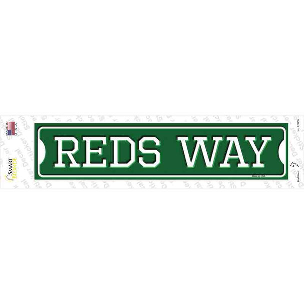 Reds Way Novelty Narrow Sticker Decal