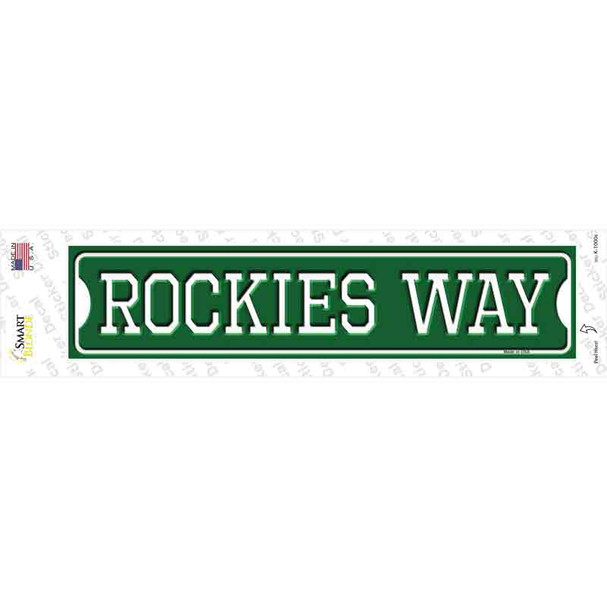 Rockies Way Novelty Narrow Sticker Decal