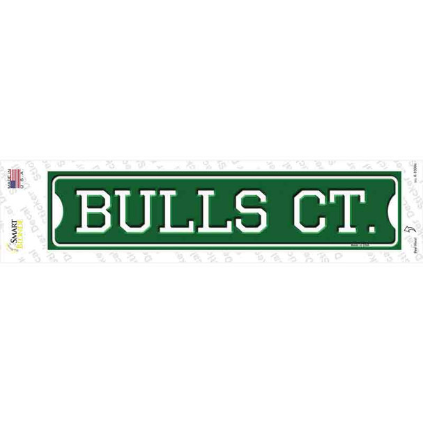 Bulls Ct Novelty Narrow Sticker Decal