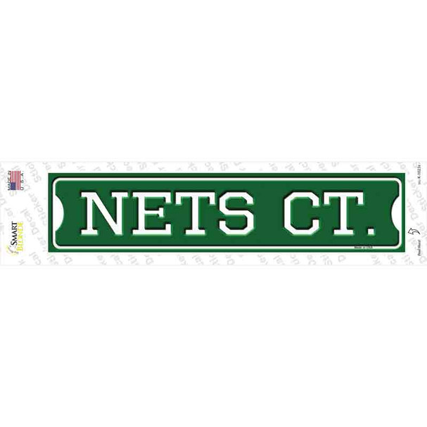 Nets Ct Novelty Narrow Sticker Decal