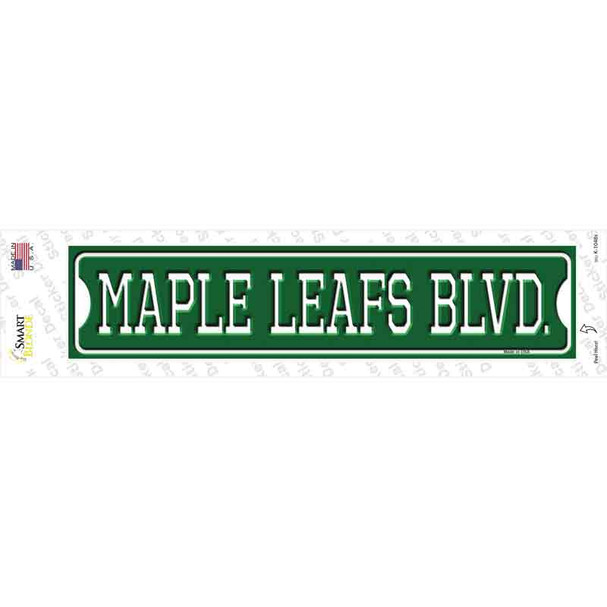 Maple Leafs Blvd Novelty Narrow Sticker Decal