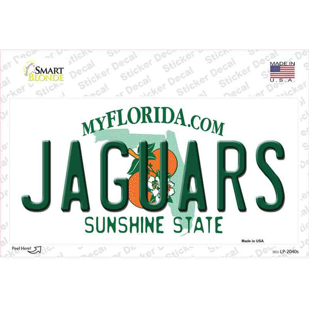 Jaguars Florida State Novelty Sticker Decal