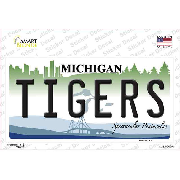 Tigers Michigan State Novelty Sticker Decal
