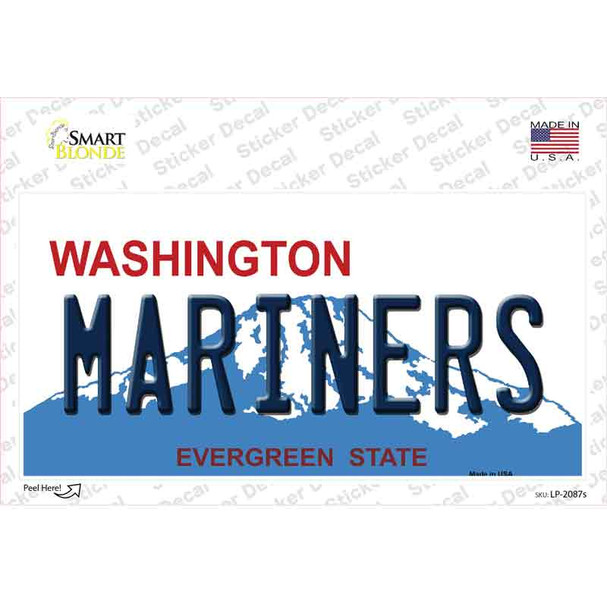 Mariners Washington State Novelty Sticker Decal