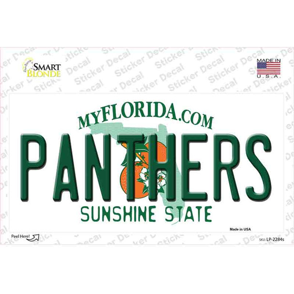 Panthers Florida State Novelty Sticker Decal