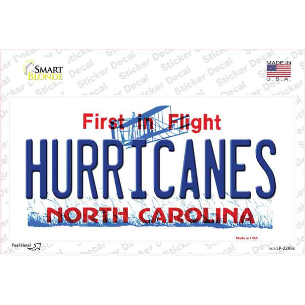 Hurricanes North Carolina State Novelty Sticker Decal