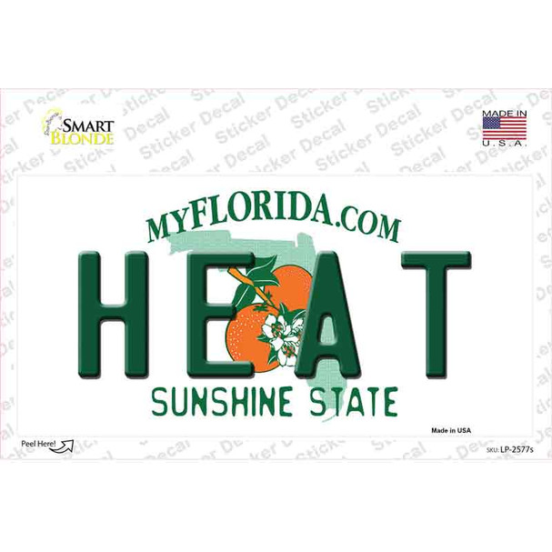 Heat Florida State Novelty Sticker Decal