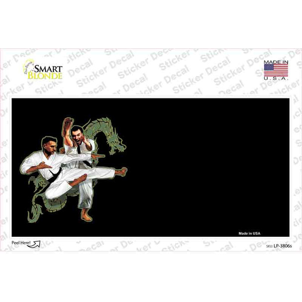 Karate Offset Novelty Sticker Decal