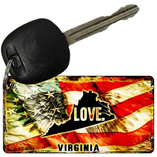 Virginia Love Novelty Metal Key Chain KC-8632