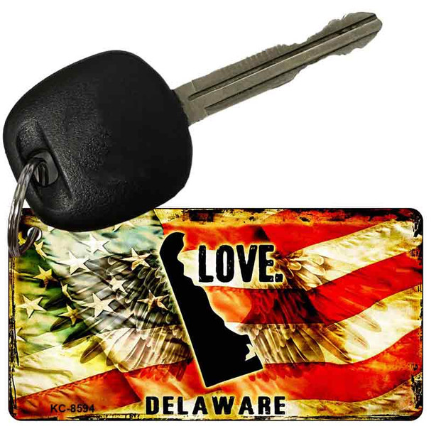 Delaware Love Novelty Metal Key Chain KC-8594