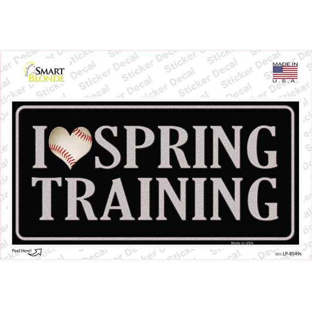 I Love Spring Training Novelty Sticker Decal