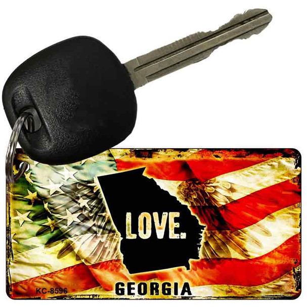 Georgia Love Novelty Metal Key Chain KC-8596
