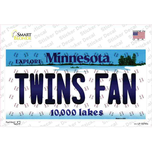 Twins Fan Minnesota Novelty Sticker Decal