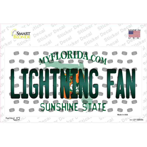 Lightning Fan Florida Novelty Sticker Decal