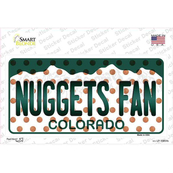 Nuggets Fan Colorado Novelty Sticker Decal