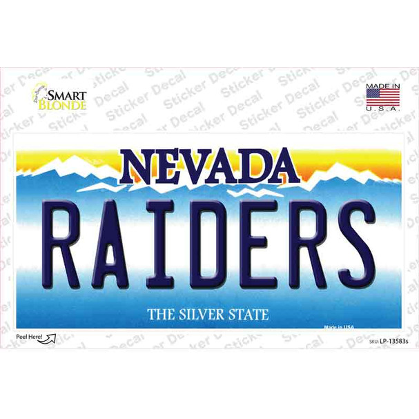 Raiders Nevada Novelty Sticker Decal