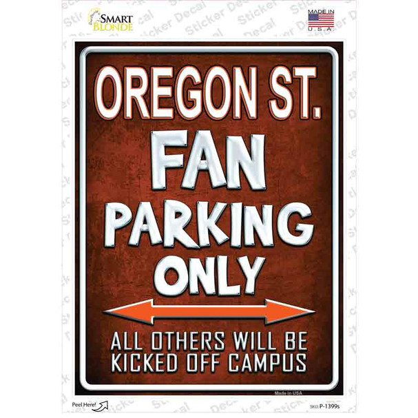 Oregon State Novelty Rectangle Sticker Decal