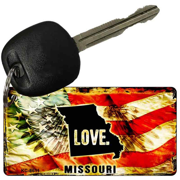 Missouri Love Novelty Metal Key Chain KC-8611