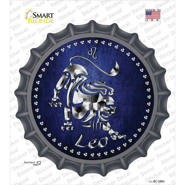 Leo Novelty Bottle Cap Sticker Decal