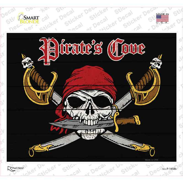 Wholesale Novelty Large Sticker - Pirate Skull And Crossbones