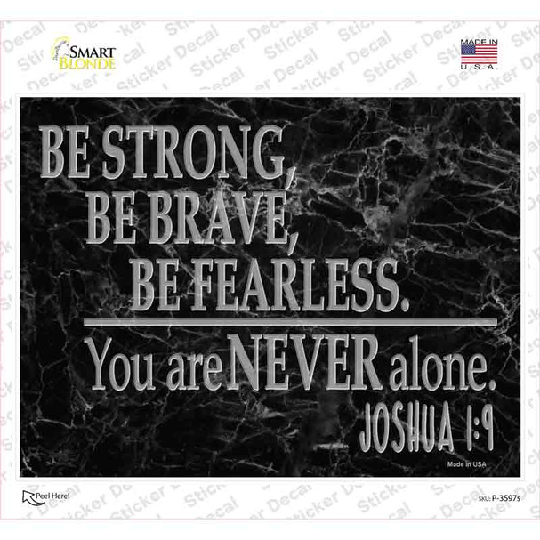 You Are Never Alone Bible verse Novelty Rectangle Sticker Decal
