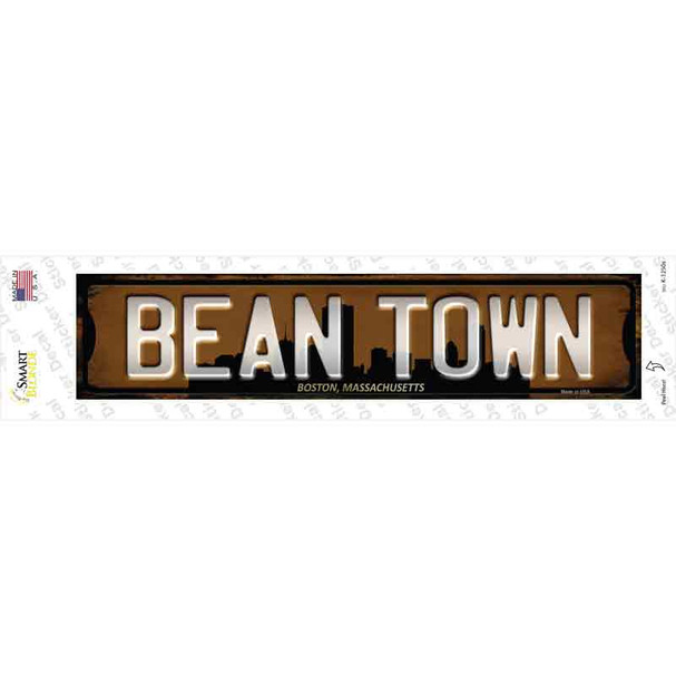 Boston Massachusetts Bean Town Novelty Narrow Sticker Decal