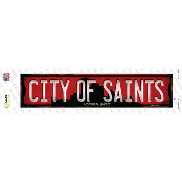 Montreal Quebec The City of Saints Novelty Narrow Sticker Decal