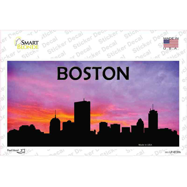 Boston Silhouette Novelty Sticker Decal