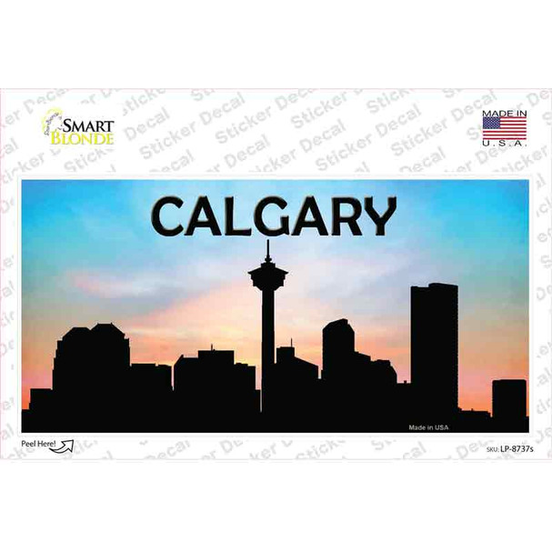 Calgary Silhouette Novelty Sticker Decal