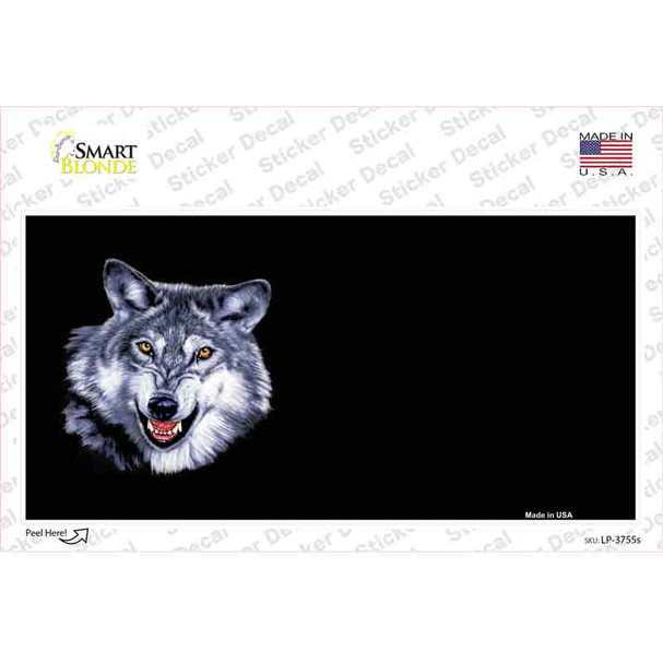 Wolf Offset Novelty Sticker Decal