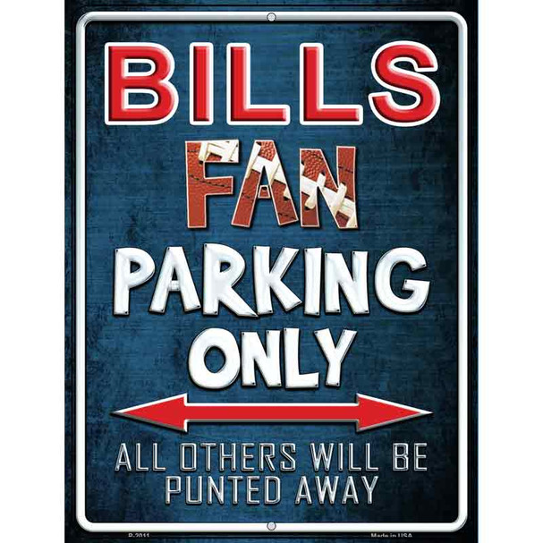 Bills Metal Novelty Parking Sign