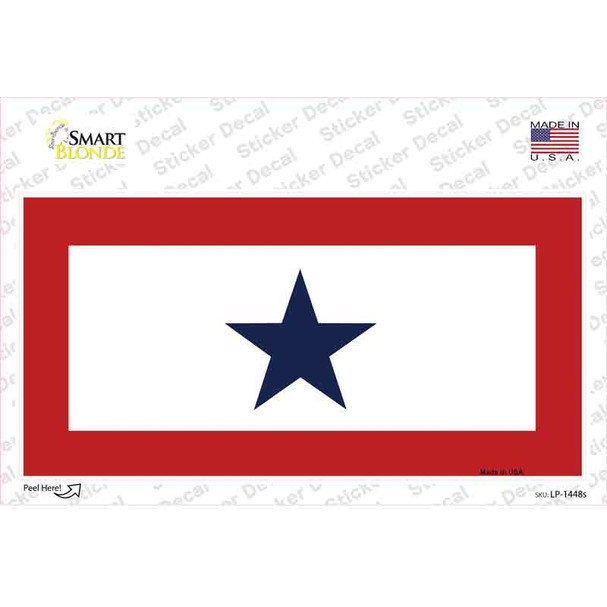 Blue Star One Novelty Sticker Decal