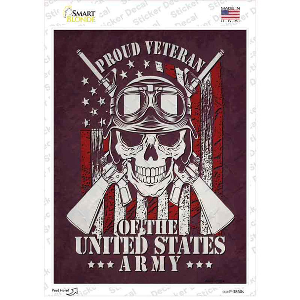 Proud Veteran Of The Army Novelty Rectangle Sticker Decal