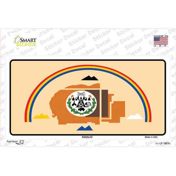 Navajo Flag Novelty Sticker Decal