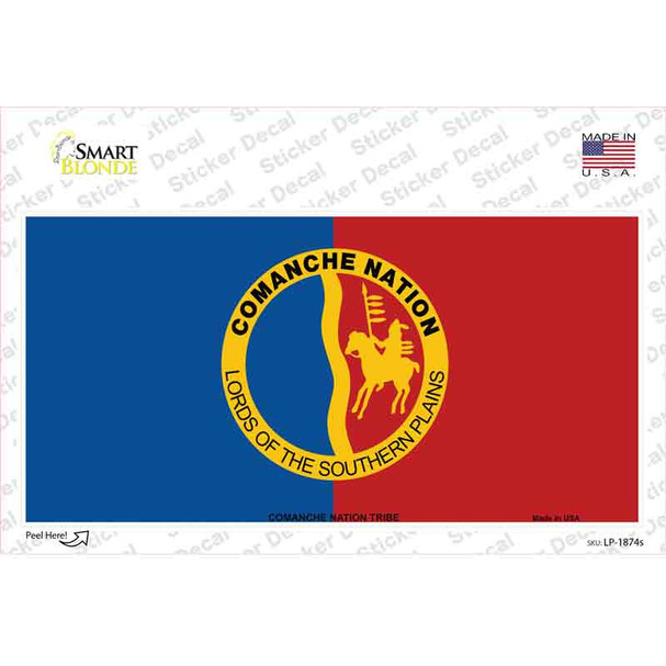 Comanche Nation Flag Novelty Sticker Decal