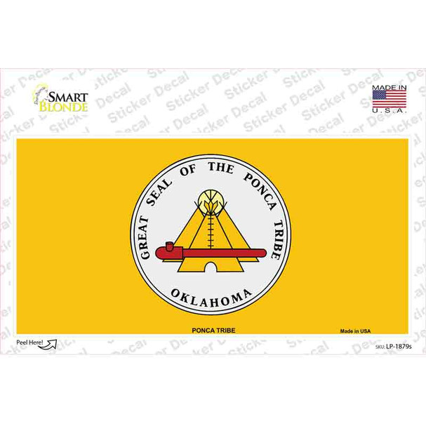 Ponca Tribe Flag Novelty Sticker Decal