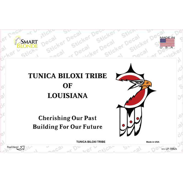 Tunica Biloxi Flag Novelty Sticker Decal